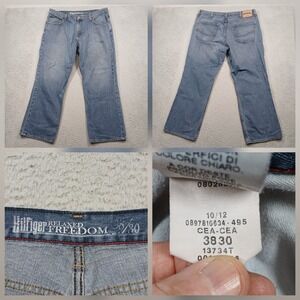 Tommy Hilfiger Men's Jeans Relaxed Fit Blue Denim Size 38x30
